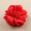 Nueva tela con borde quemado, flor hecha a mano, joyería de bricolaje, accesorios para el cabello, flor artificial, accesorios de horquilla, flor elástica, punto de flor