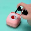 Cepillo exclusivo para bañar perros y gatos: la herramienta definitiva para el aseo un cepillo/peine de silicona para baño y masaje.