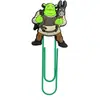 Clipes de Papel Grandes da Série Shrek Material de Escritório Clip de Papel Criativo Fofo Agulha em Forma de U Marcador de Página de Desenho Animado em PVC