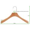 Cabides de madeira maciça atacado cabides de alta qualidade loja de roupas cabides de madeira para roupas cabides de madeira antiderrapantes suportes de madeira para roupas masculinas e femininas