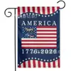 Bandera de Jardín Americana de Nuevo Modelo Transfronteriza del 250º Aniversario del Día de la Independencia, Bandera de Jardín de Lino de Doble Cara para Decoración de Patio