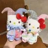 Nuevo Llavero de Peluche Hello Kitty de Moda DIY Estilo High Street Disfraz de Payaso Súper Lindo Accesorio para Bolso