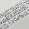 Fita Adesiva Dupla Face 1,2cm de Strass de Resina Fabricante Especializado em Fita de Strass de Cristal e Tiras de Strass para Sapatos, Bolsas e Roupas
