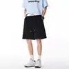 Pantalones Cortos Deportivos de Estilo Americano con Cinturilla de Bloques de Color para Hombres y Mujeres, Pantalones de Chándal Elásticos de Verano Talla Grande con Cordón en la Cintura, Pantalones Cortos Deportivos de Baloncesto