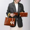 Bolso de Negocios Nuevo Transfronterizo para Mujer 2026, Set de Tres Piezas con Colgante de Caballo Pequeño, Bolso de Hombro Cruzado de Gran Capacidad para Viajes Diarios