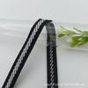 Cinta jacquard a rayas de 1 cm para equipaje, hogar, textiles, cortinas, zapatos y sombreros, camisetas deportivas, envoltura de bordes, tira lateral, accesorios de ropa en stock