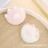 Broche Gatinho Rosa com Pata de Gato 3D em Forma de Coração com Pom-Pom Acessório de Pelúcia Fofo Pingente DIY Joias Venda por Atacado em Estoque