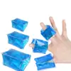 Juego de compresas frías y calientes de gel de TPU para dedos, suaves y agradables para la piel, reutilizables y sin congelación.