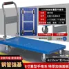 Carretilla de mano plegable de cuatro ruedas silenciosa, utilizada para transportar mercancías, hacer la compra y mover artículos.