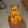 Nuevo producto transfronterizo: Decoración de adorno de artesanía de resina de fantasma patchwork de Halloween para fiestas y decoración de jardín