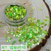 Exclusivo para ventas transfronterizas: Lentejuelas de purpurina con forma de corazón láser para decoración de uñas, escamas de colores, arena líquida, piezas de purpurina brillantes hechas a mano para DIY