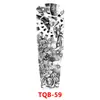 Adesivos de Tatuagem para Braço Inteiro, Decalques de Tatuagem para Braço Inteiro, Tatuagem Temporária por Transferência de Água Cabeça de Tigre Lobo Flor Braço, Tatuagem Personalizada
