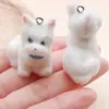 5 Tipos de Muñecos de Peluche Lindos de Dibujos Animados Aterciopelados, Colgantes de Cachorro y Hámster, Dijes para Mochilas DIY, Pendientes, Accesorios para Llaveros