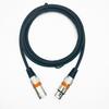 Cabo cáqui macho-para-fêmea cabo de microfone cabo canhão cabo microfone XLR mixer balanceado cabo de áudio