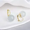Design Fresco, Brincos de Resina Cor de Gelatina, Simples Elegantes, Brincos Versáteis Populares, Brincos Personalizados de Primavera e Verão