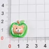 Acessórios de resina criativos feitos à mão DIY e materiais de cola de creme de frutas e animais de desenho animado atacado
