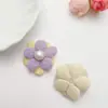 Accesorios de Flor de Cinco Pétalos de Doble Capa de Tela Flor de Perla Flor Estéreo Accesorios Lindos Ropa DIY Accesorios para el Cabello Zapatos y Calcetines Accesorios para Bolsos