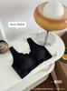 Nuevo Sujetador de Seda Hielo Sin Costuras Cero Sensación Ola Cuello en V Chaleco Deportivo Ropa Interior Cómoda Transpirable Mujer
