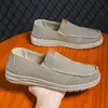 Zapatos casuales deportivos de lona ligeros y transpirables de un solo paso para hombre, desodorantes, zapatos para conducir papá, zapatos de tela, talla grande para hombre 47
