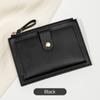 Nova Carteira Curta Fina para Estudantes 2024 Bolsa Simples de Zíper para Cartões Moda Estilo Coreano Porta-Moedas Fofo Feminino
