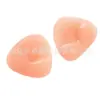 Cor da pele transparente fofo triângulo silicone almofada de peito sem costura levantamento de seios inserto de sutiã espessado aumento de seios sutiã invisível