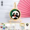 Patrimonio Cultural Inmaterial Esmalte Cloisonné Pintura DIY Paquete de Materiales Hechos a Mano Juego de Herramientas para Hacer Posavasos para Principiantes
