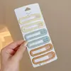 Pinza para el Cabello con Flequillo Lateral Color Morandi 2025 para Mujer, Pinza para el Cabello para Mechones Rebeldes, Pinza BB para la Frente y la Parte Posterior de la Cabeza, Accesorio para el Cabello