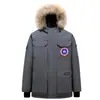 Versión Alta 08 Expedition Chaqueta Grande de Plumón para Pareja Hombres Invierno Terciopelo de Bloqueo Cinturón Cortavientos Ropa de Lucio Canadiense