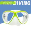 Nuevas gafas de buceo de silicona para niños, cristal templado, protección nasal, máscara impermeable, equipo de snorkel, gafas de buceo libre, para natación