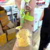 Corrente para Celular Labubu Kuromi Ouro Puro 999 Lápis de Cor Doce Shin-Chan Pingente Gato Kt Dourado Chaveiro