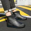 Zapatos de goma antideslizantes impermeables para hombre, cocina, trabajo, botas de lluvia, zapatos de agua, zapatos de lluvia, zapatos de pesca con desodorante para hombre