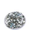 Ventas Directas de Fábrica Cuentas Redondas de 8 mm Cuentas Electroplateadas CCB Cuentas Planas de Plástico ABS Accesorios para Joyería DIY