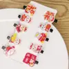 Pasador de pelo acrílico para niños, versión con purpurina, clip lateral de dibujos animados, clip para flequillo de niña, pasador de gato