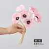 Flor de amapola PU de simulación 6 pétalos tacto de atado a mano decoración de flor de amapola flor artificial decoración de boda flor de amapola PU simulación