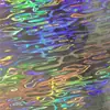 Anzol de Pesca com Mosca Adesivo Adesivo Laser Prata Isca com Glitter Escama de Peixe Adesivo de Peixe Traje de Pesca com Mosca Metabo