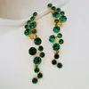 Pin de Oreja Asimétrico Brillante con Adorno de Cristal de Lujo Accesible de Alta Gama Oscar Fashion para Mujer