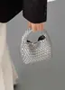 Diseño de Nicho Bolso Tejido Hecho a Mano Bolso Pequeño de Cadena Mini para Llevar en la Mano Bolso Cesta de Verduras Nuevo 2024 Bolso para Teléfono Móvil Bolso Cruzado