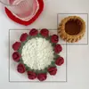 Pacote de Material Artesanal DIY para Iniciantes Crochê com Lã Flor Lírio-do-Vale Porta-copos Degradê como Presente para Namorada