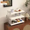 Portavasos de Acrílico de Escritorio Almacenamiento de Vasos de Agua Estante de Almacenamiento de Cocina Estante para Tazas de Mesa de Comedor Taza de Café Taza de Té de Múltiples Capas Estante para Juego de Té