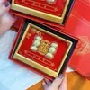 Decoración de Marco de Espejo para Atraer la Fortuna de Oro Puro 999, Riqueza de Todas las Direcciones, Decoración de Oficina, Regalos en Stock al por Mayor