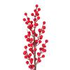 2025 Balde da Sorte Fruta de Azevinho Flor Única Arranjo de Flores Simulação Galhos Dourados Balde de Flores de Ano Novo Material para Arranjo de Flores Casa