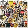 Pegatinas Decorativas Personalizadas Estilo Nuevo Transfronterizo de 50 Piezas Calavera Poción Mágica Estilo Gótico Retro Pegatinas de Graffiti de Boticario
