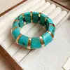 Pulsera de Acrílico Vintage Usada para Mujer Lujo Ligero Sensación de Alta Gama Brazalete Exagerado Diseño de Nicho Personalidad Joyería de Mano
