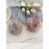 Estilo Escandinavo Pin de Rosa Flor de Gasa Flor Artificial Flor Falsa Pasador de Pelo Hecho a Mano DIY Pasador Accesorios para el Cabello Lolita Tocado