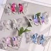 Mariposa Hueca de un Lado con Pedrería Agujero Recto Cuentas Sueltas DIY Llavero de Teléfono Cadena de Collar para Bolso Accesorios Venta al por Mayor