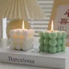 Vela de Aromaterapia Modelo Cubo Mágico Enfeites de Casa para Aromaterapia Estilo Ins Vela de Aromaterapia de Aniversário Foto Criativa Cerimônia de Acompanhamento