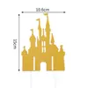 Decoración de Pastel Feliz Cumpleaños para Niños Enchufe Estilo Celebridad de Internet Castillo Molino de Viento Globo Año del Bebé Adornos para Hornear Bandera