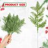Ramos de Pinheiro Artificial Transfronteiriço com Folhas Brilhantes Flores de Natal DIY Decoração para Casa Jardim Arranjo de Guirlanda Altura 34cm