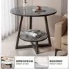 Mesa de centro para sala de estar, mesa auxiliar móvil para sofá, diseño simple y moderno, adecuada para apartamentos de alquiler, mesa mini estilo nórdico, ideal para espacios pequeños