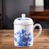 Taza de Cerámica de Jingdezhen Taza de Agua para Conferencias Taza Creativa para Preparar Té Taza de Oficina para Hombres y Mujeres Taza de Regalo Empresarial con logo personalizado